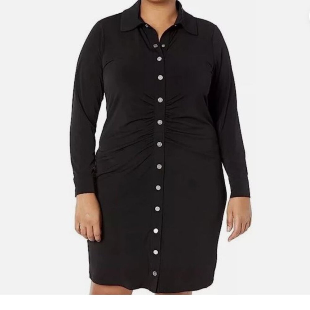Michael Michael Kors- Snap front Dress Black